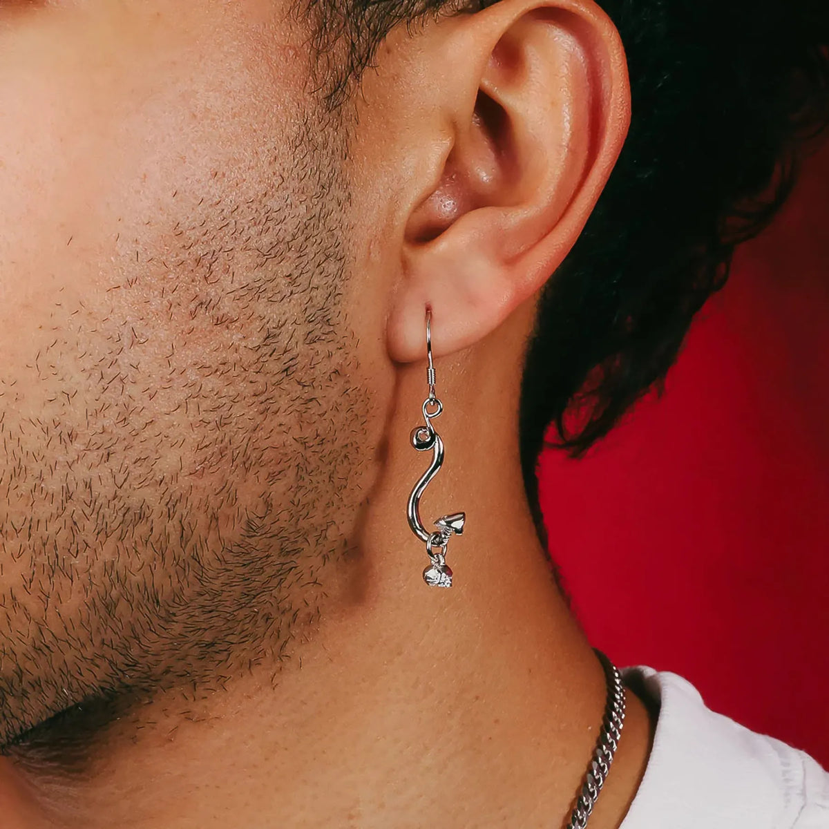 SNAKE SKULL EARRING - Hard Jewelry™