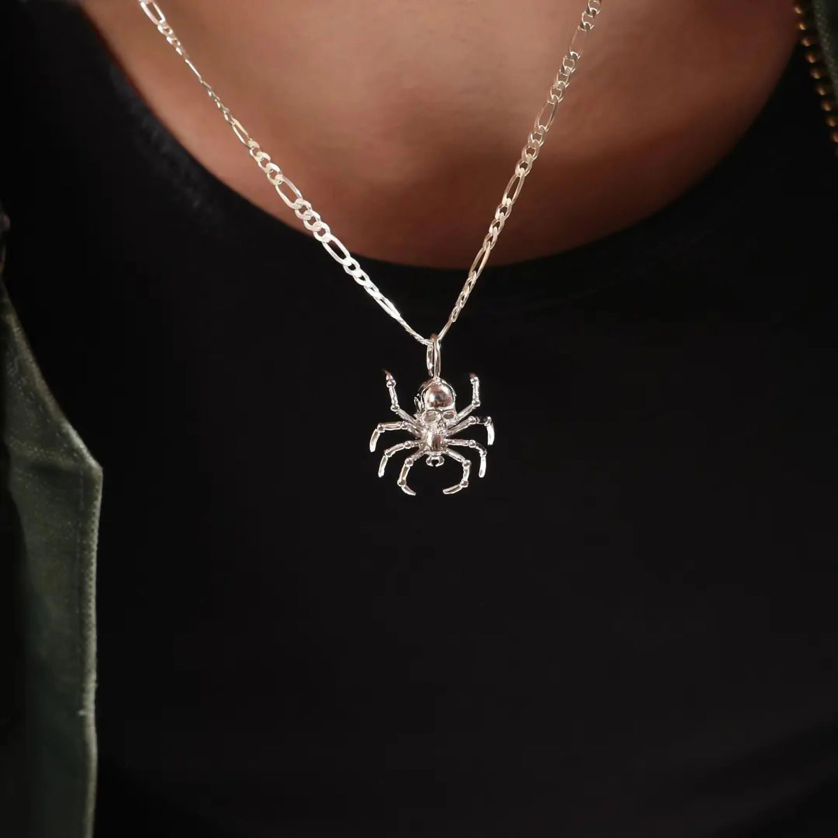SPIDER SKULL PENDANT - Hard Jewelry™